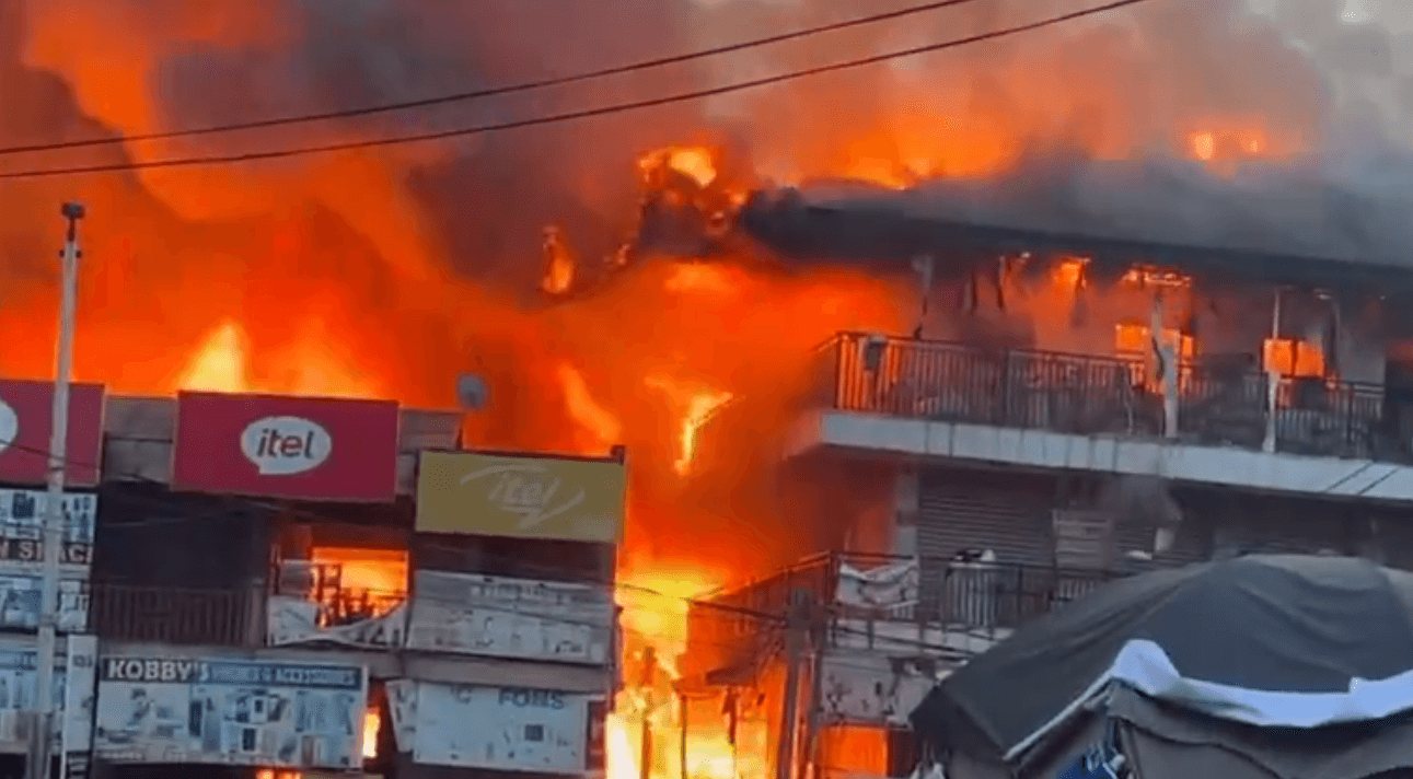 Structural obstructions stall dousing of inferno destroying Adum Market