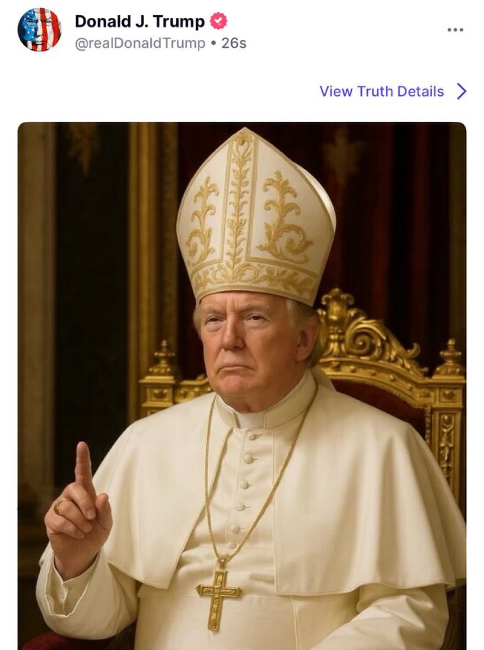 Was Trump's 'AI Pope' photo a cryptic message?